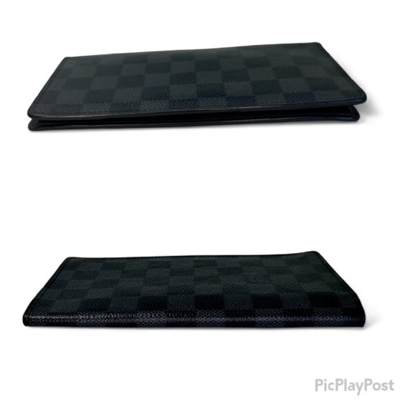 Men's Louis Vuitton - Damier Graphite Brazza Wallet - Picture 4 of 13